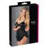Cottelli - Luftig, volang babydoll (svart) - XXL