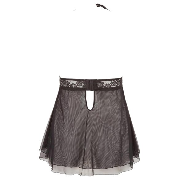 Cottelli Plus Size - babydoll med spets - svart - plus size - 3XL