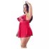 Cottelli Plus Size - babydoll spets röd - plus size undertøy - 4XL