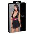 Cottelli Bondage - Halterneck spets babydoll (svart) - XL
