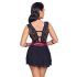 Cottelli Bondage - Halterneck spets babydoll (svart) - XL