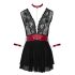 Cottelli Bondage - Halterneck spets babydoll (svart) - XL