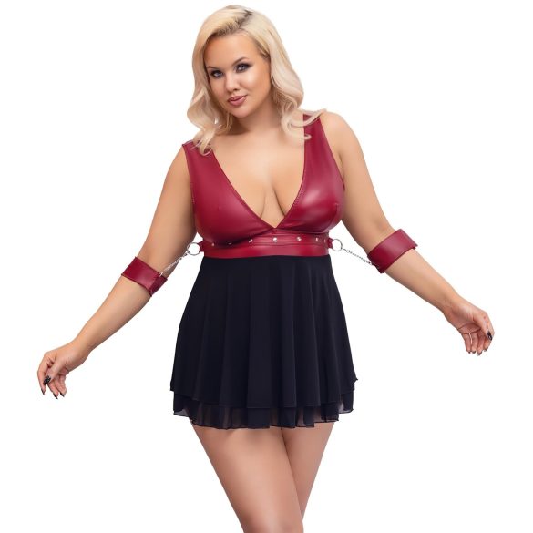 Cottelli Bondage Plus Size - Babydoll (röd)