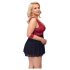 Cottelli Bondage Plus Size - Babydoll (röd)