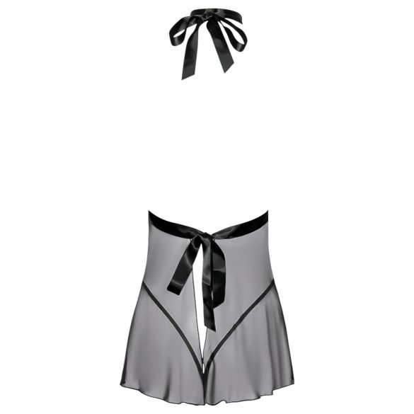 Kissable - babydoll med halterneck - spets - svart