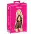 Kissable - babydoll med halterneck - spets - svart - L/XL