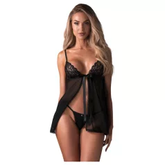 Obsessive - babydollset med spets - svart