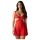 Obsessive Cupide Desir - transparent spets nattlinne set (röd)
