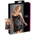 Cottelli - Satin nattlinne (svart) - M