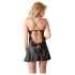 Cottelli - Satin nattlinne (svart) - M