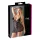 Cottelli Plus Size - transparent spetsnattlinne - svart