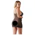 Cottelli Plus Size - transparent spetsnattlinne - svart