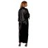 Cottelli - Satin Morgonrock (svart) - L/XL