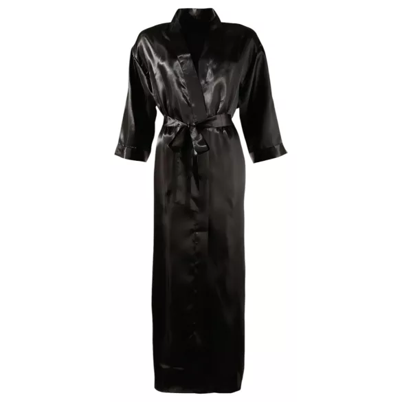 Cottelli - satinkimono - svart - L/XL