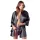 Cottelli - kort morgonrock dam - satin spets svart - L/XL