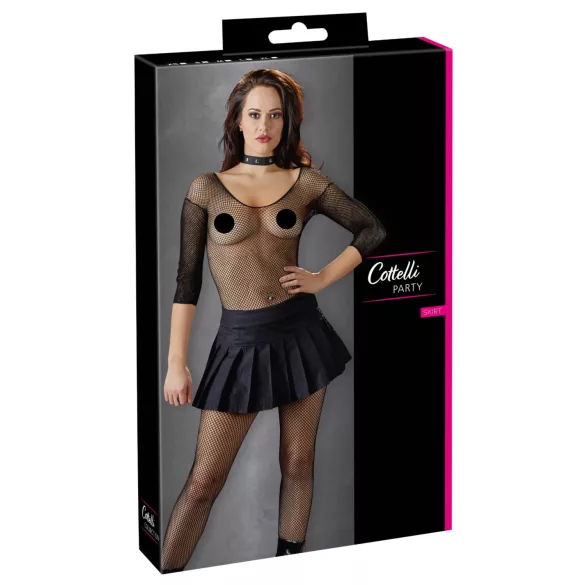 Cottelli - Plisserad minikjol - svart - M