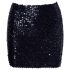 Cottelli Party - Glittrig kjol (svart) - M