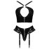 Black Level - set med korsband (svart) - M
