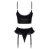 Black Level - set med korsband (svart) - M