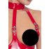 Black Level - öppen halterneck-body (röd) - M