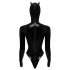 Black Velvet - Batwoman body med långa ärmar (svart)