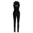 Black Level - catsuit med dragkedja - glänsande svart - L