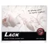 Lakkleksaker - lakan för sänglekar - vit lack - 200x230cm