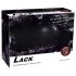 Lakan i lack - med resår - 160x200 cm (svart)