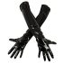 Black Level - glänsande lackhandskar (svart) - M