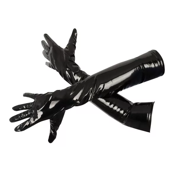 Black Level - lackhandskar - glansig - svart - XL