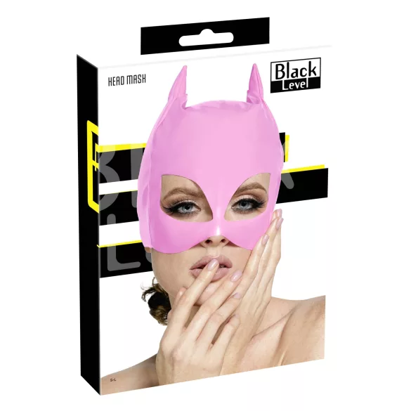 Black Level - kattmask i lack - rosa