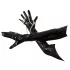 Black Level - lång lackhandske - svart - M