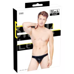 Black Level - herrtanga - klassisk design - lack - svart - M