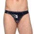 Black Level - herrtanga - klassisk design - lack - svart - L