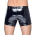 Black Level - stilrena herrshorts i svart lack - L