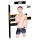Black Level - herrshorts med sidficka - lack - svart - 2XL