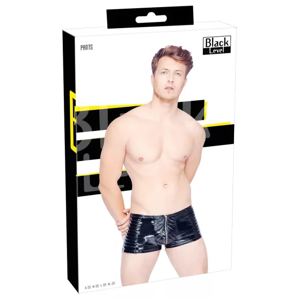 Black Level - herrshorts med dragkedja - svart - M