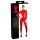 LATEX - Långärmad damoverall (röd) - S