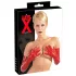 LATEX - långa unisex handskar - röd latex - L