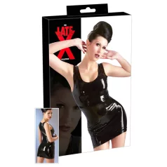 Latex ärmlös miniklänning (svart)