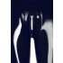 LATEX - dragkedjor leggings (svart) - S