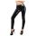 LATEX - dragkedjor leggings (svart) - M
