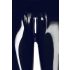 LATEX - dragkedjor leggings (svart) - M