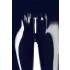 Latexleggings med dragkedja (svart) - M