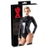 Latex - långärmad dam-body (svart)