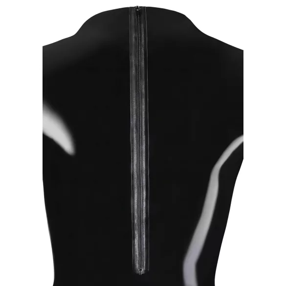 Latex långärmad bodysuit för damer (svart) - L