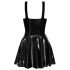 LATEX - klänning med volangkjol (svart) - XL