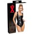 LATEX - hel dragkedja latex body (svart) - M