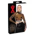 Latexgenomskinlig topp (genomskinlig svart)