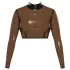 Latexgenomskinlig topp (genomskinlig svart)
